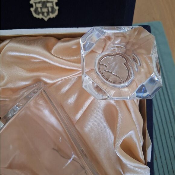 Baccarat Crystal Decanter Martell Cordon Bleu Cognac Blue Cord & Case Vintage - Picture 4 of 10